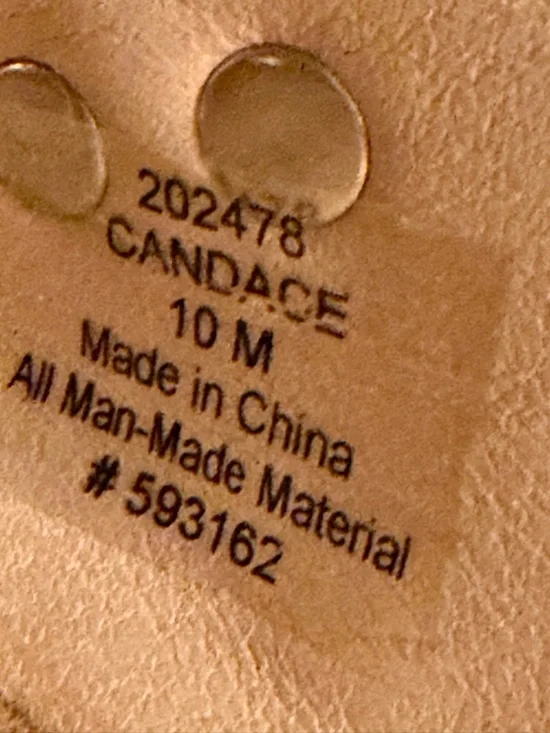 Bjorndal Womens Courtney Slide Shoes Size 10M Beige Double Straps Big Buckle - Picture 4 of 5